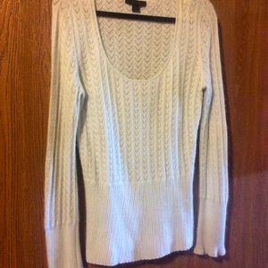 EXPRESS Sweater pointelle crochet lacy Soft Mohair blend vintage no flaws